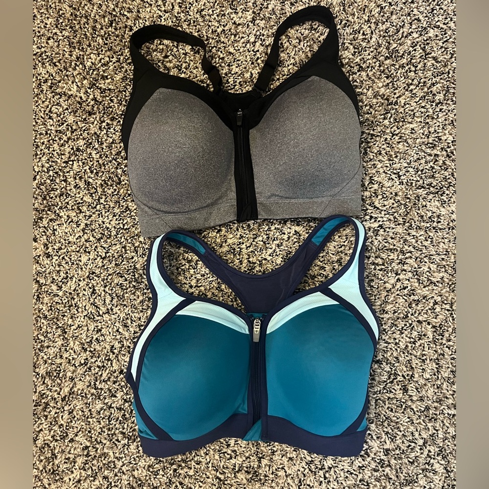 Champion Gray and Teal Sports Bra Duo
